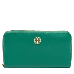 Green Leather Tory Burch Wallet