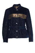 Blue Cotton Dries Van Noten Jacket