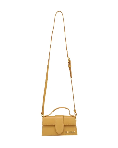 Yellow Leather Jacquemus Shoulder Bag