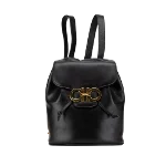 Black Leather Salvatore Ferragamo Backpack