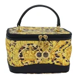 Yellow Canvas Versace Vanity Case