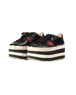 Black Leather Gucci Sneakers