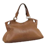 Brown Leather Cartier Shoulder Bag