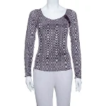 Purple Knit Armani Collezioni Top