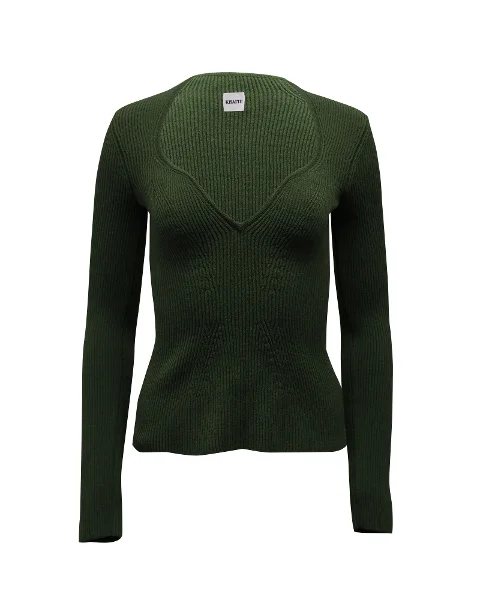Green Viscose Khaite Sweater