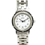 White Stainless Steel Hermès Watch