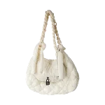 White Fabric Ermanno Scervino Shoulder Bag