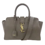 Grey Leather Yves Saint Laurent Handbag