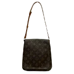 Brown Canvas Louis Vuitton Musette Salsa