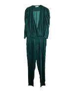 Green Velvet Ba&sh Jumpsuit