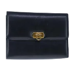 Navy Leather Salvatore Ferragamo Pouch