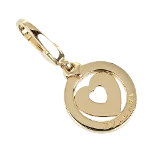 Gold Metal Bvlgari Charm