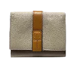 Beige Leather Loewe Wallet