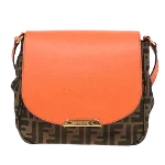 Orange Canvas Fendi Crossbody Bag