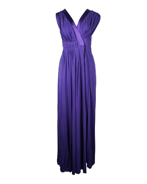 Purple Silk Nina Ricci Dress