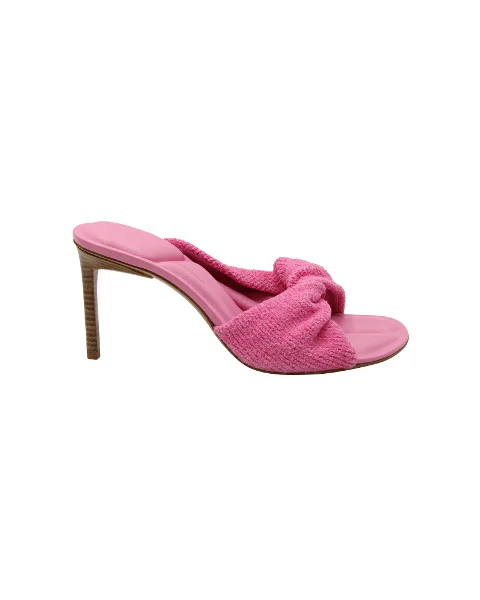 Pink Leather Jacquemus Heels