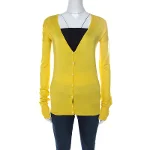 Yellow Knit JOSEPH Cardigan