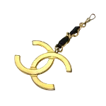 Gold Metal Chanel Key Chain