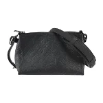 Black Leather Louis Vuitton Triangle Sac