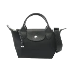 Black Canvas Longchamp Handbag