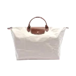 Beige Canvas Longchamp Tote