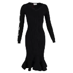 Black Wool Alexander McQueen Dress