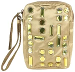 Gold Satin Prada Camera Bag