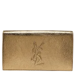 Brown Leather Yves Saint Laurent Clutch