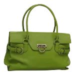 Green Leather Salvatore Ferragamo Shoulder Bag