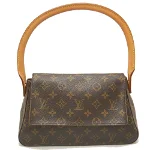 Brown Fabric Louis Vuitton Shoulder Bags