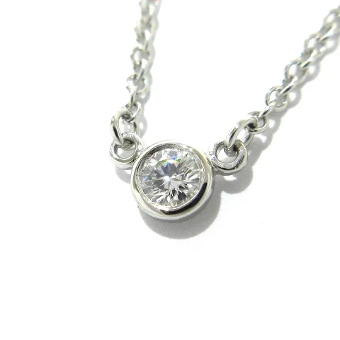 Silver Platinum Tiffany & Co. Necklace