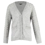 Grey Plastic Maje Cardigan