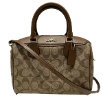 Brown Canvas Coach Handbag