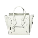 White Leather Celine Luggage