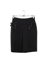 Black Wool Dice Kayek Skirt