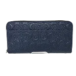 Navy Leather Coach Wallet