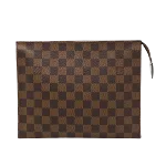 Brown Canvas Louis Vuitton Poche Toilette