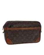 Brown Canvas Louis Vuitton Compiegne