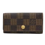 Brown Canvas Louis Vuitton Key Pouch