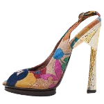 Multicolor Velvet Missoni Sandals