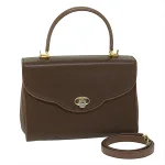 Brown Leather Bally Handbag