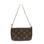 Brown Canvas Louis Vuitton Pochette Accessoires