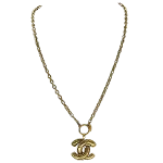 Gold Metal Chanel Necklace