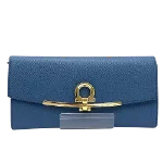 Blue Leather Salvatore Ferragamo Wallet