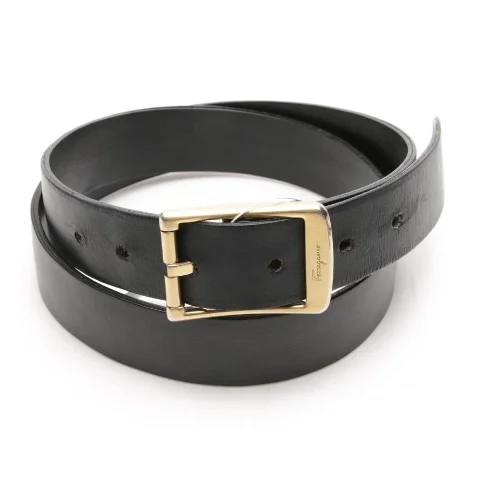 Black Leather Salvatore Ferragamo Belt