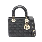 Black Leather Dior Lady Dior