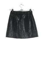 Black Leather Vanessa Bruno Skirt