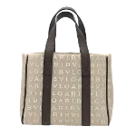 Beige Cotton Bvlgari Handbag