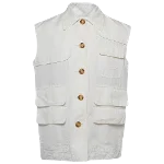 White Cotton Missoni Vest