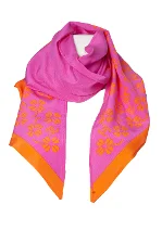 Pink Silk Chanel Scarf